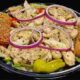 chicken salad with purple onion