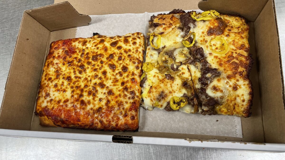 francos pizza square slices